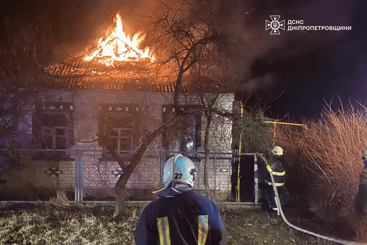 Нічна пожежа в Павлограді