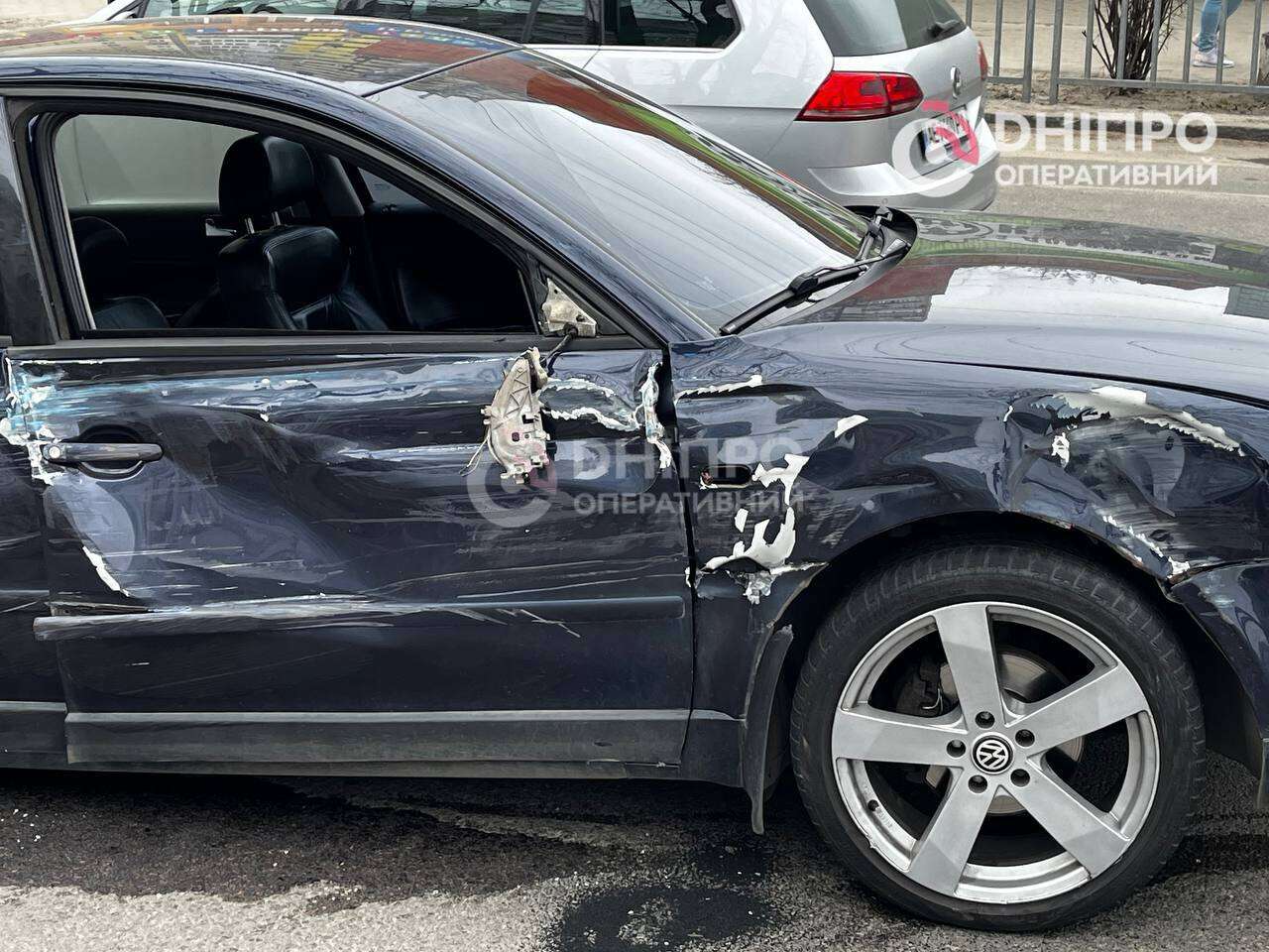 ДТП на Робочій 24 березня: зіткнулися Mercedes та Volkswagen, постраждав пішохід