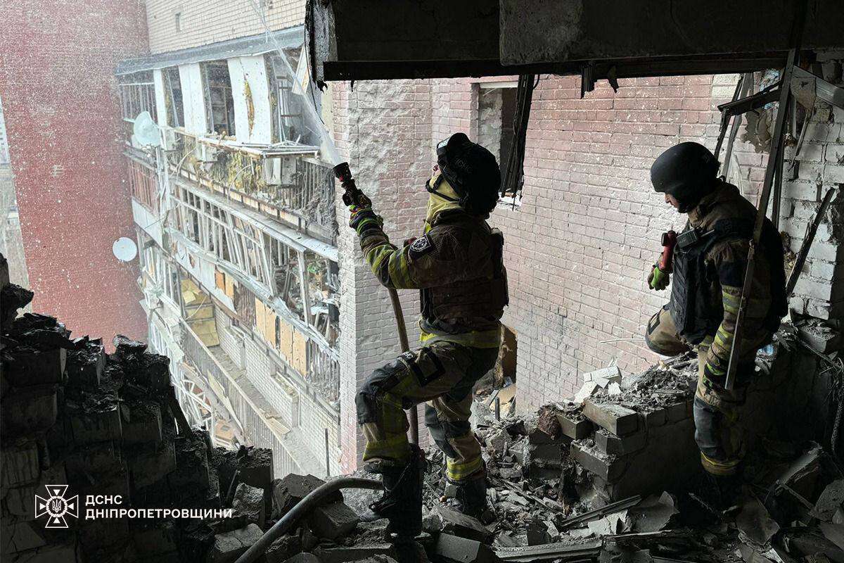 Атака на Дніпро 24.03: що відбувається на місці влучання - фото