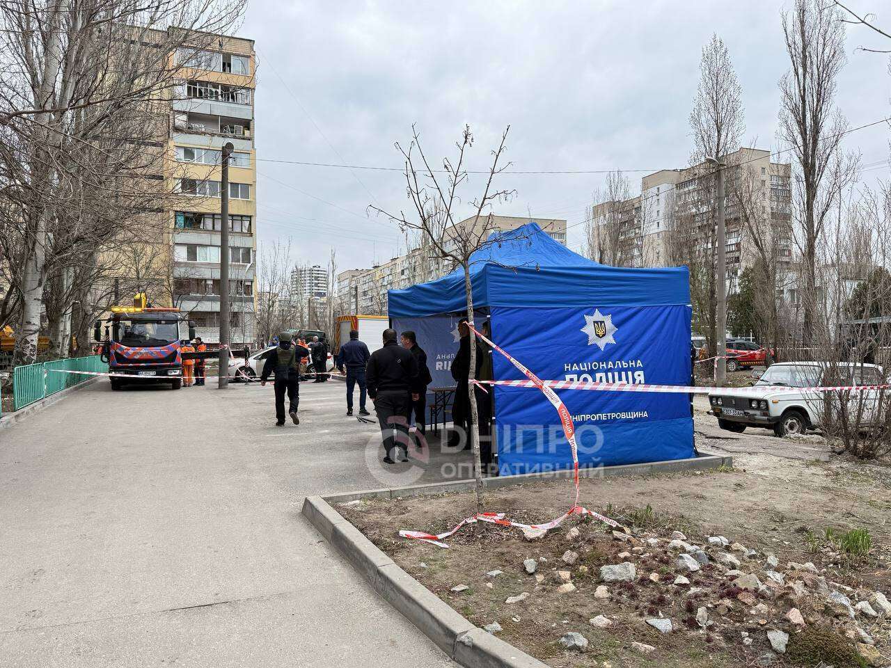 Атака на Днепр 24.03: что происходит на месте попадания &mdash; фото