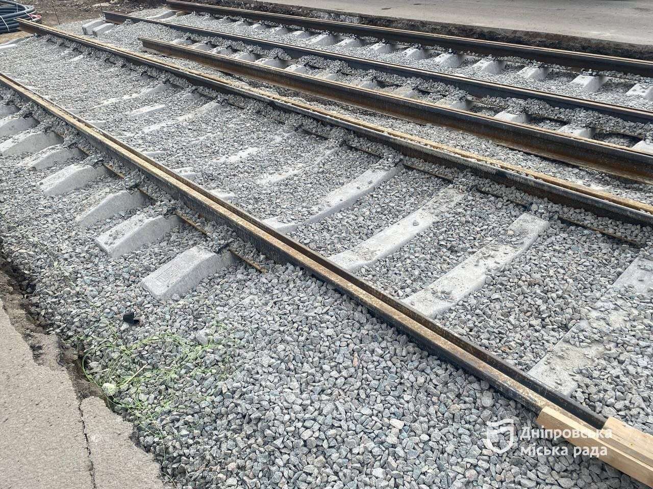 Ремонт трамвайных путей на просп. Богдана Хмельницкого — ул. Черных Запорожцев