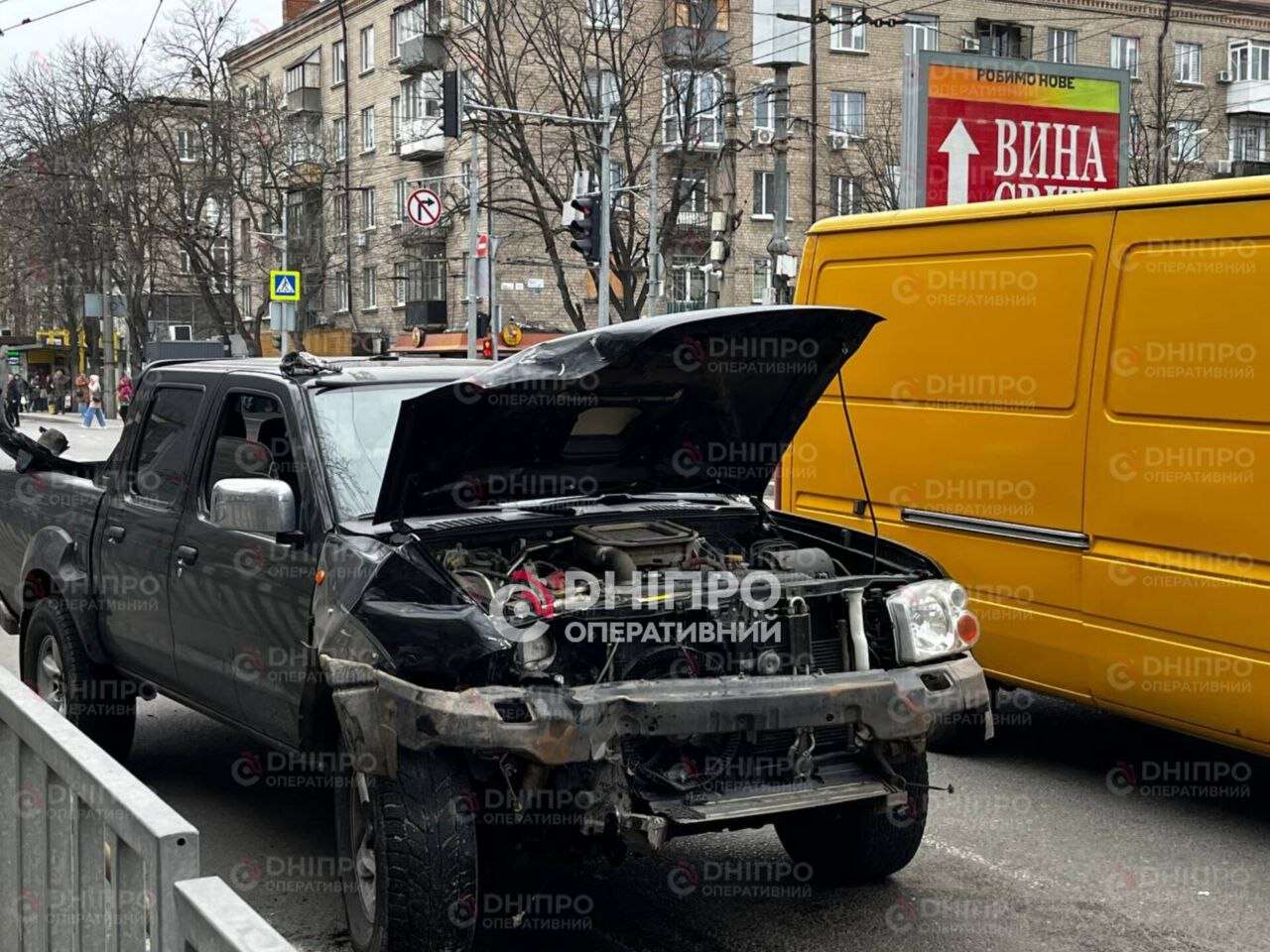 ДТП на Незалежності 31.03: зіткнулися Nissan та Volkswagen