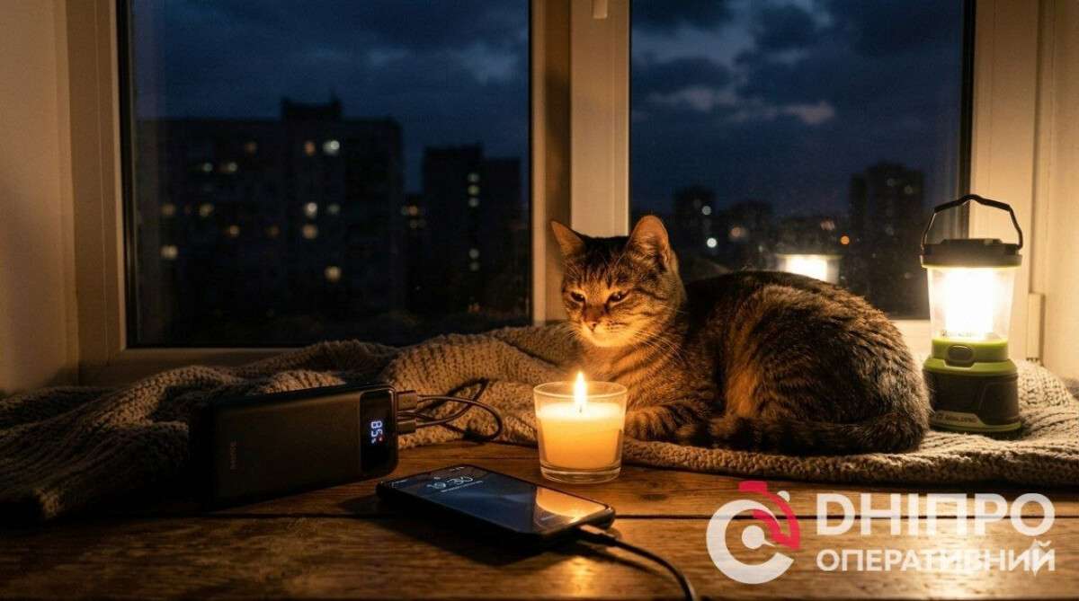 Заряжать ли павербанки? Прогноз относительно отключений электроэнергии в Днепре на завтра