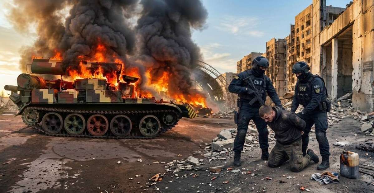 В Днепре разоблачили агента рф, который поджег военную технику и пытался оставить город без связи