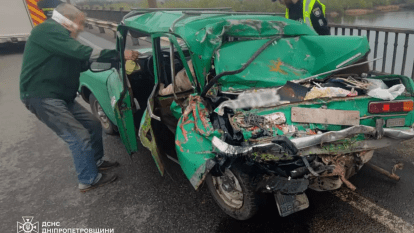 ДТП на мосту в Днепре