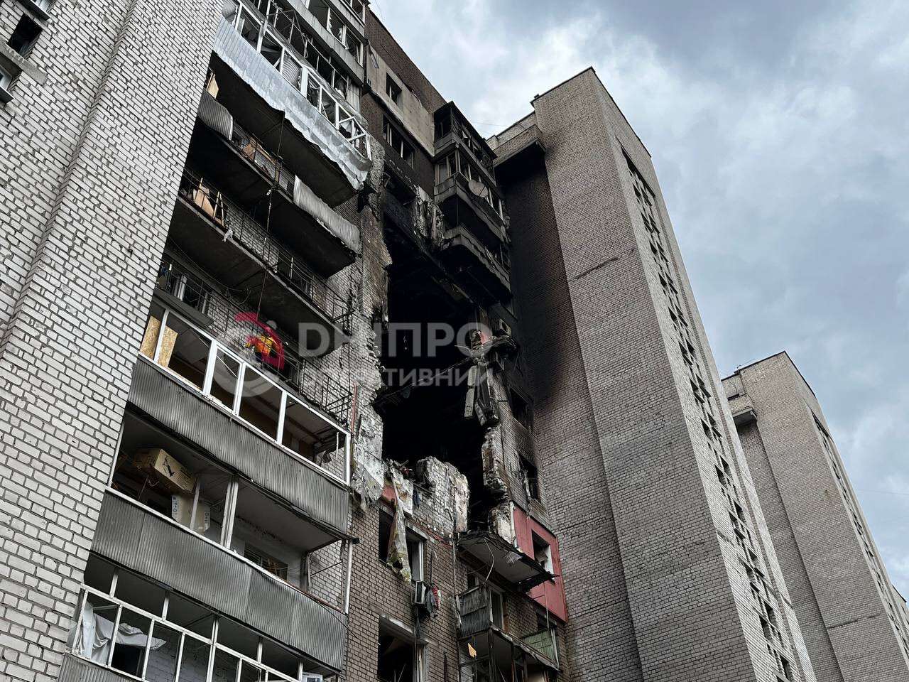 Последствия атаки на Днепр 23.04.2026