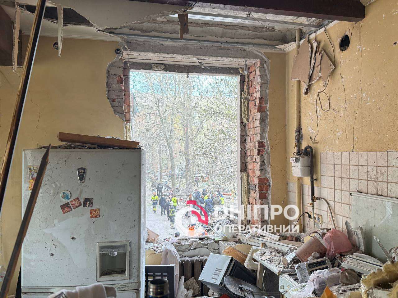 Наслідки атаки рф на Дніпро 25.04.2026