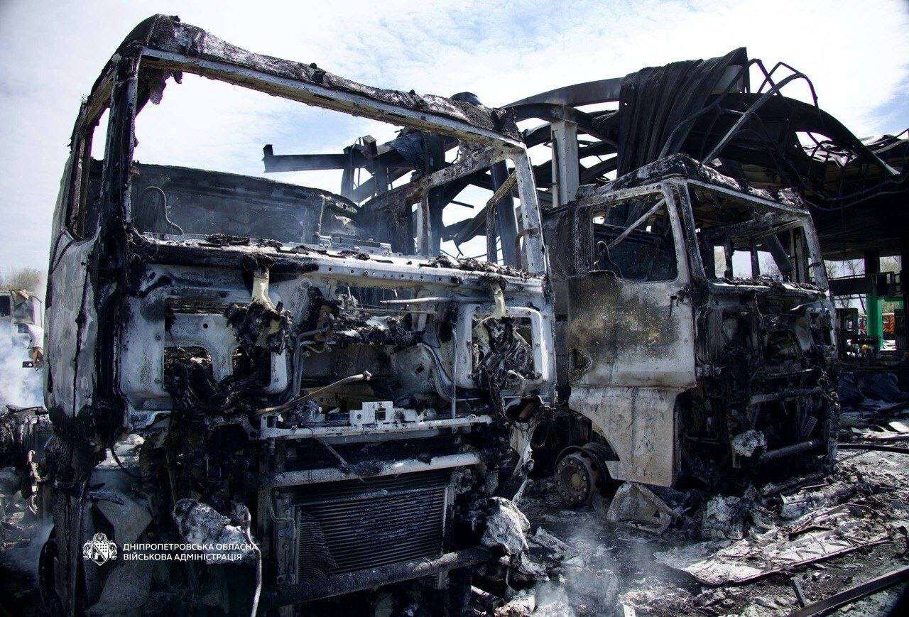 Наслідки атаки рф на Дніпро 25.04.2026