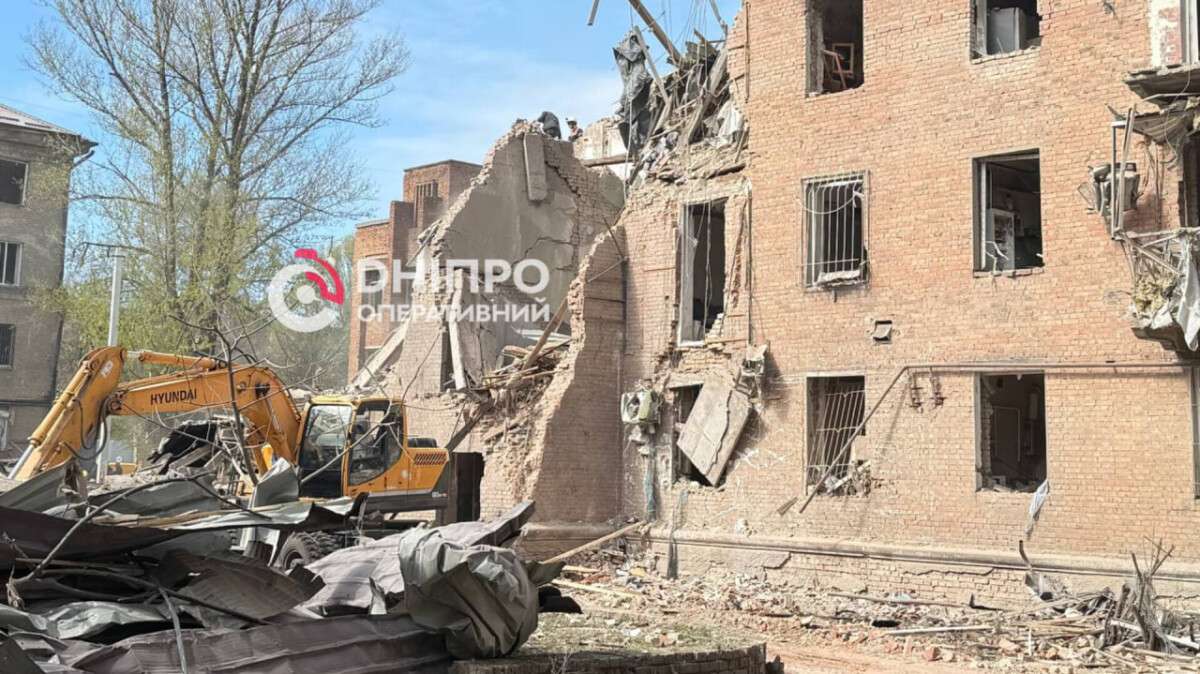 Наслідки атаки рф на Дніпро 25.04.2026