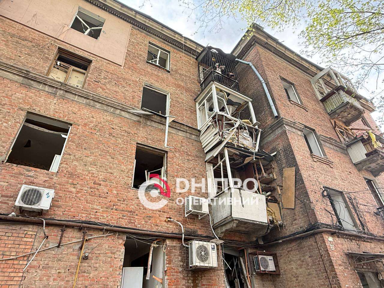 Наслідки атаки рф на Дніпро 25.04.2026