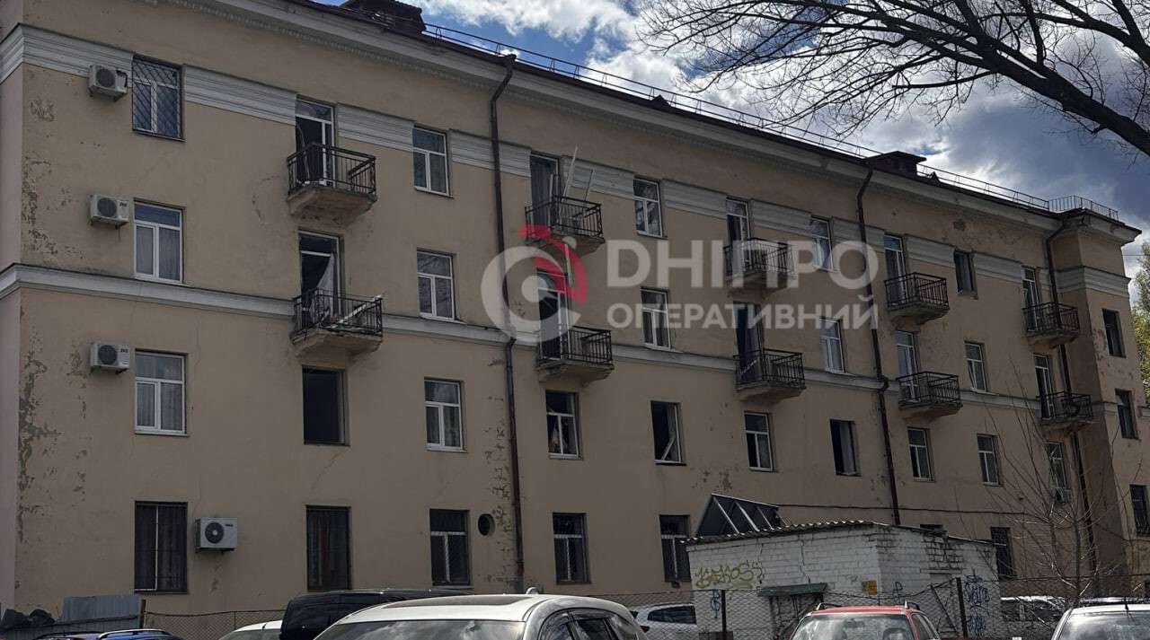 Последствия атаки рф на Днепр 25.04.2026