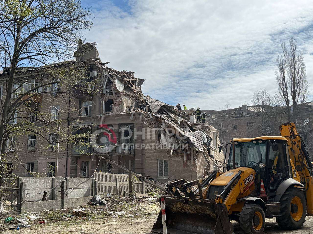 Последствия атаки рф на Днепр 25.04.2026