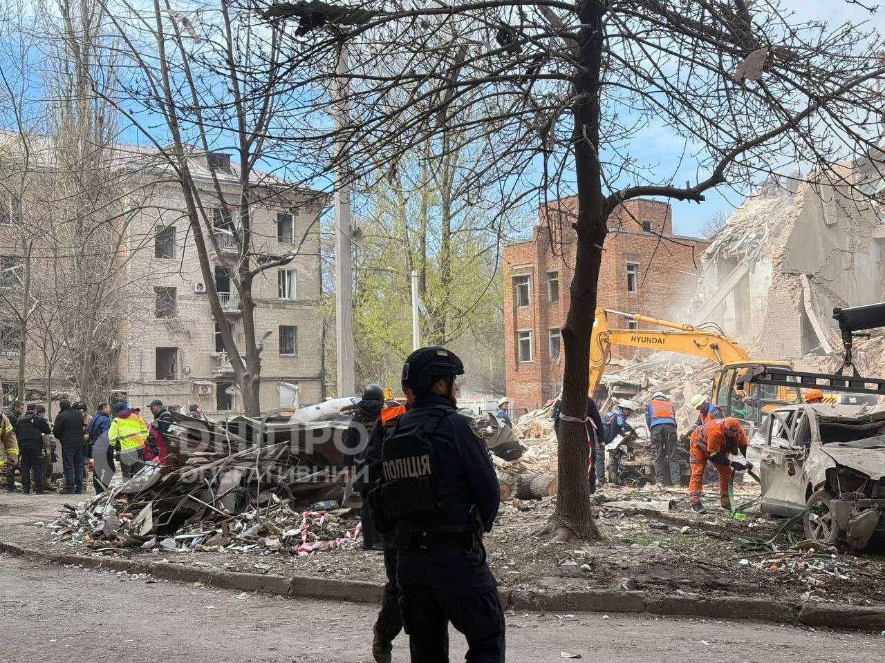 Последствия атаки рф на Днепр 25.04.2026