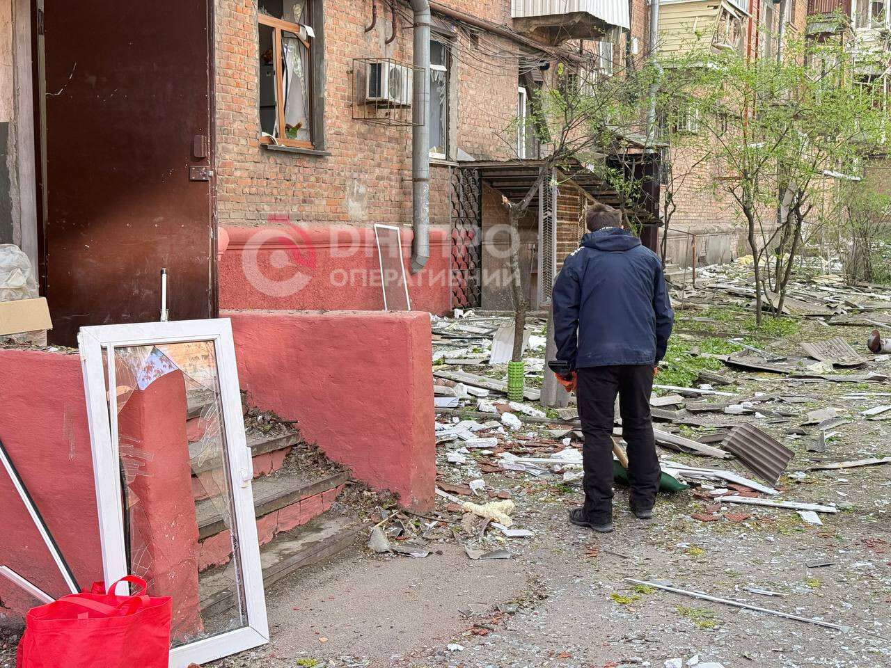 Последствия атаки рф на Днепр 25.04.2026