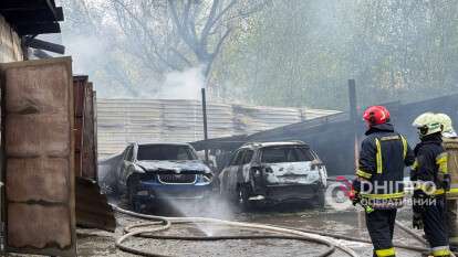 Пожежа на СТО Дніпро