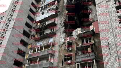 Атака на Дніпро 23.04: що відбувається біля пошкодженого будинку 28.04