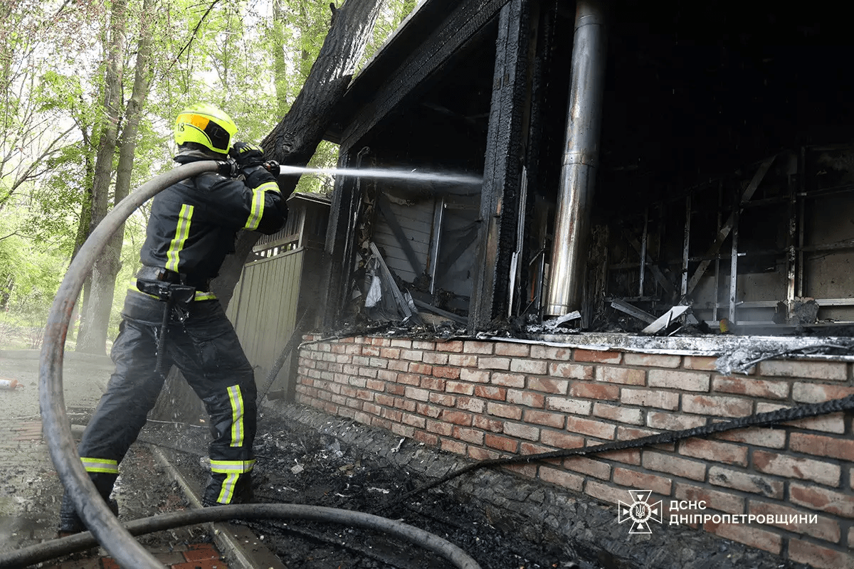 Горів ресторан у Дніпрі