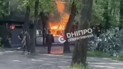Горів ресторан у Дніпрі