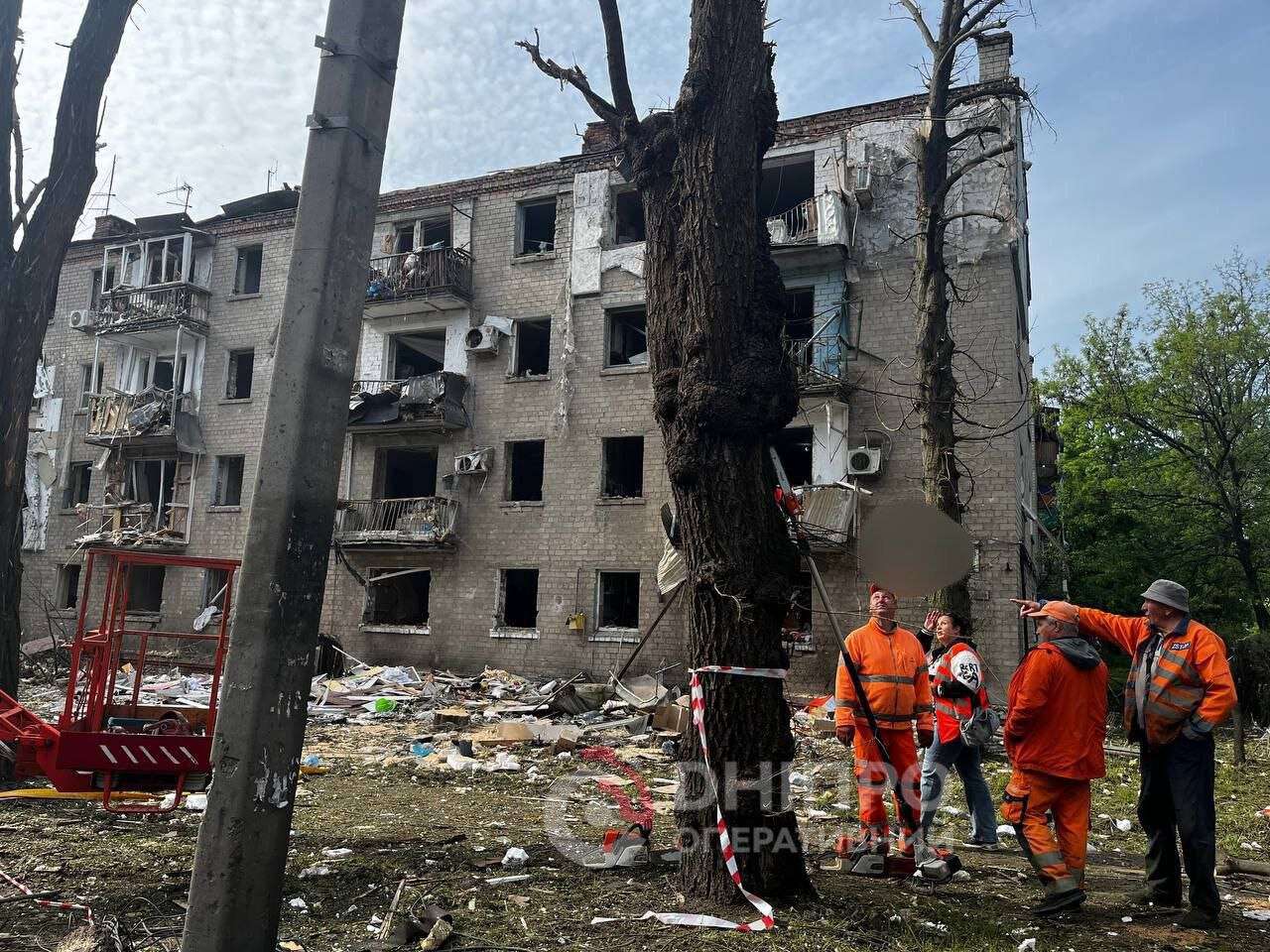 Атака на Днепр ночью 18.05: как выглядит город после российского террора &mdash; фото и подробности