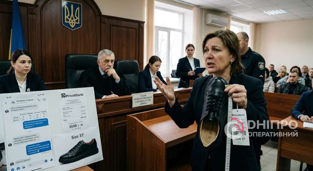 Курйозний суд через взуття у Дніпрі