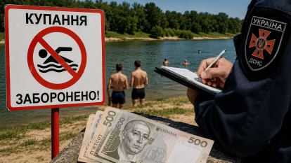Штрафи за купання