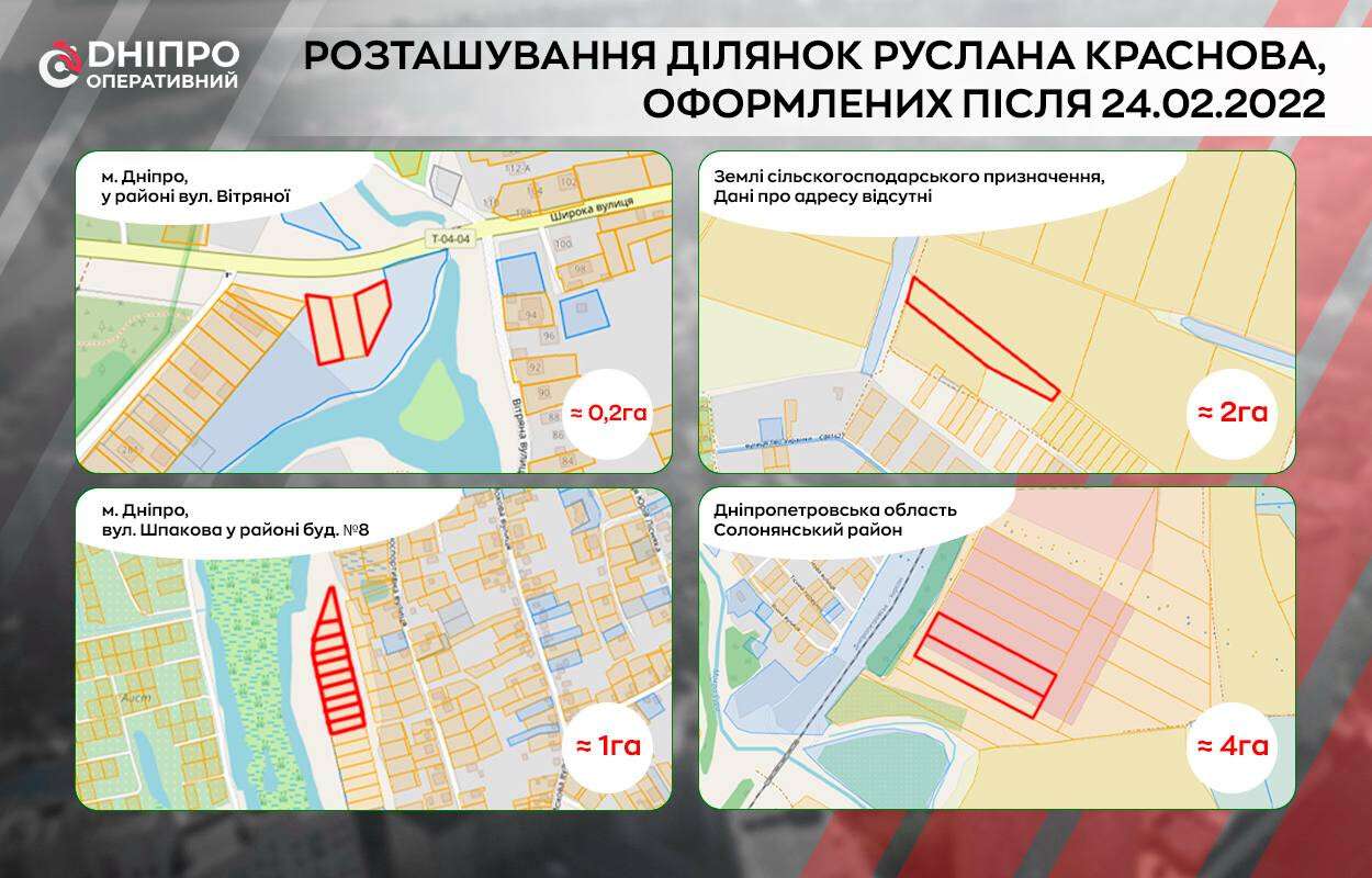 18 ділянок після 24 лютого 2022 року: завдяки чому син Краснова (Габібуллаєва) за роки війни став видатним землевласником