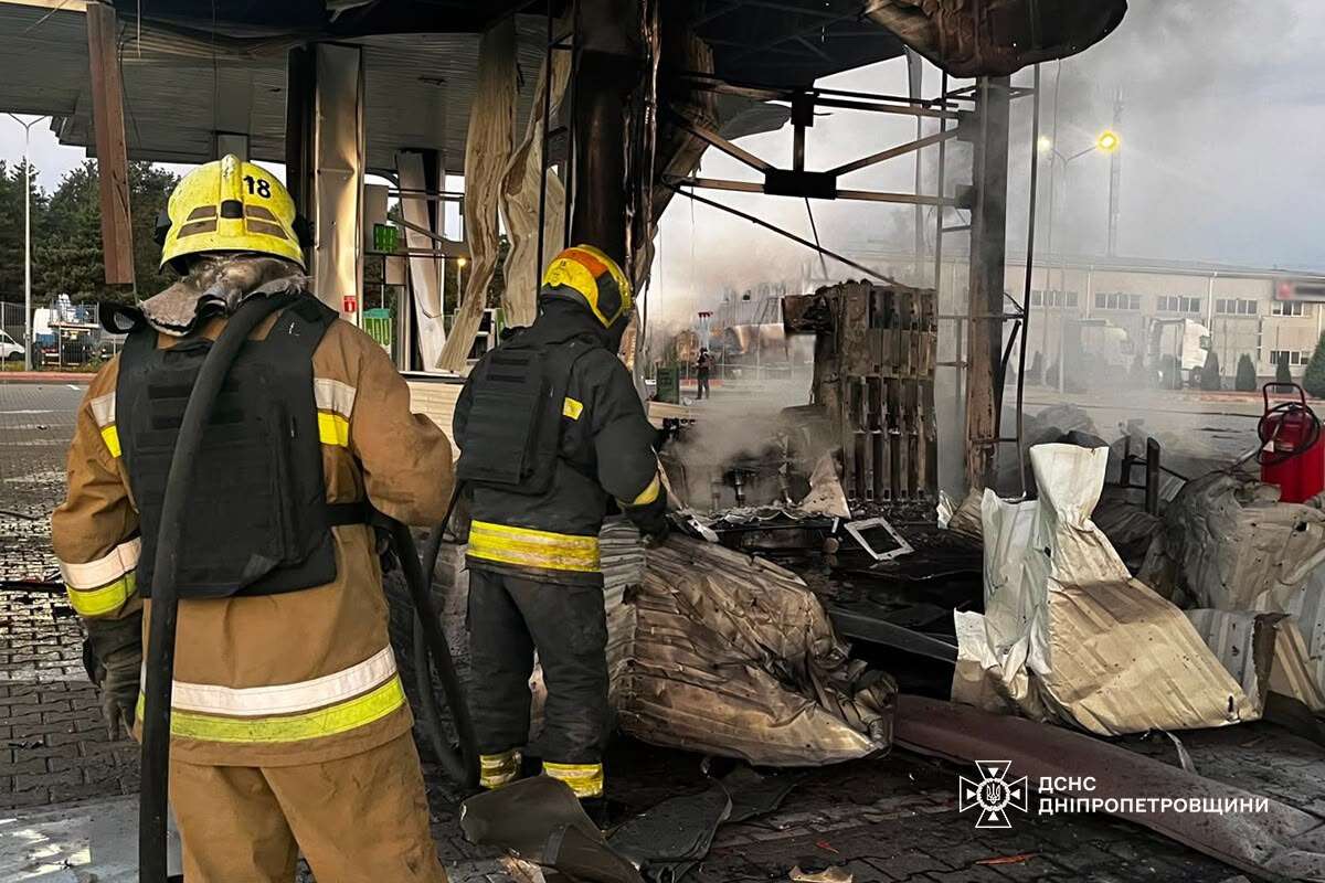 Атака на Дніпро вночі 1 липня: як виглядає пошкоджена АЗС