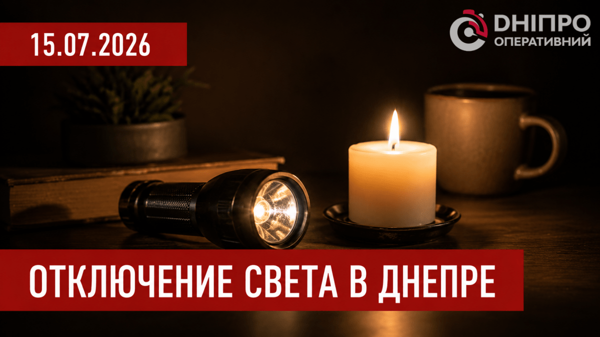 Отключение света в Днепре 15.07 — перечень адресов