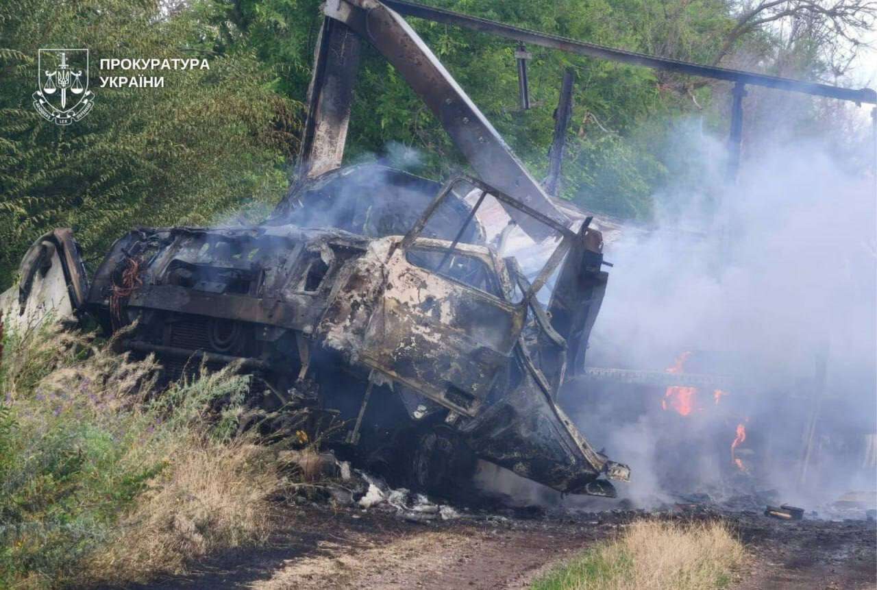 Удар по грузовику