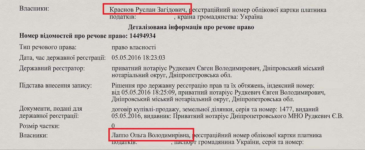 Депутат-мажор Руслан Краснов заволодів 40 га землі в Дніпропетровській області через схему зі своїми депутатами