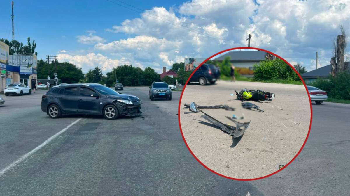 Неповнолітній мотоцикліст постраждав у ДТП на Дніпропетровщині: справу скерували до суду