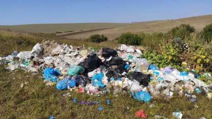 Незаконный вывоз мусора в лесополосы