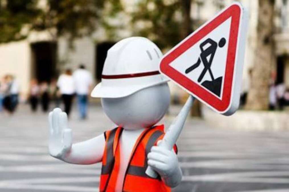 Перекрытие проезда на проспекте Науки