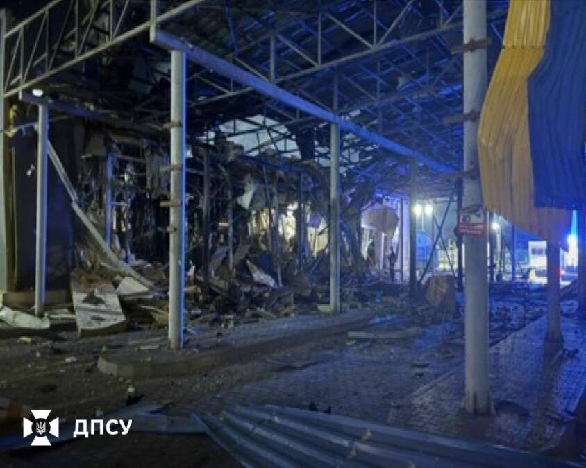Атака «Shahed» на контрольно-пропускной пункт «Орловка»