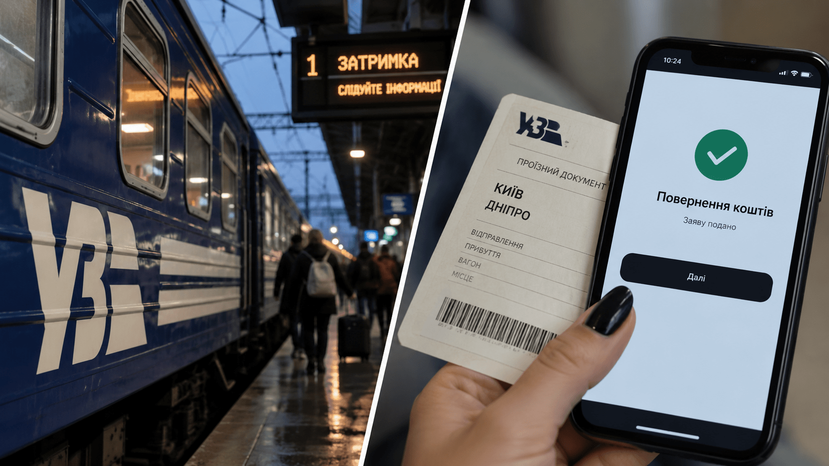 Потяг запізнився через атаку рф: чи можна повернути гроші за квиток
Російські атаки вплинули на рух українських поїздів. Через безпекові обмеження та пошкодження залізничної інфраструктури рейси затримуються, а частина пасажирів може…