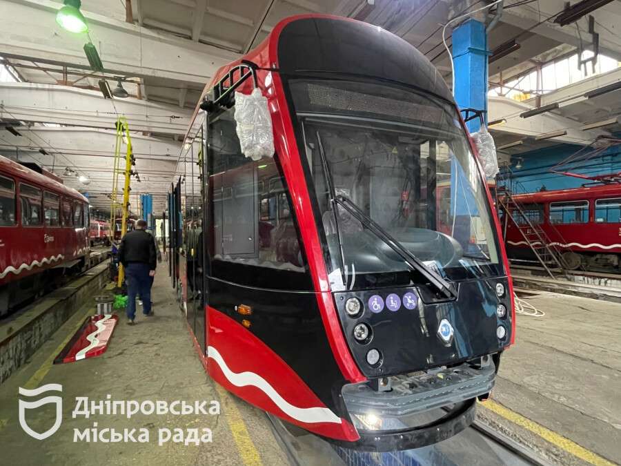 Новый трамвай в Днепре