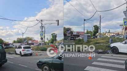 ДТП на Донецком шоссе: столкнулись 4 автомобиля