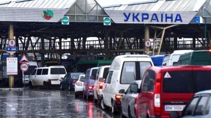 Очереди на границе с Польшей 18 октября